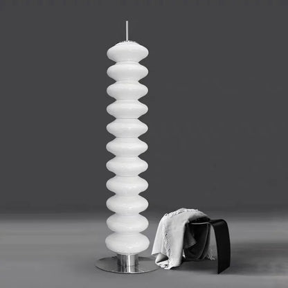 Decorbites™ Kürbisglas Stehlampe: Nordisches Design LED Nachttischlampe für Schlafzimmer und Wohnzimmer