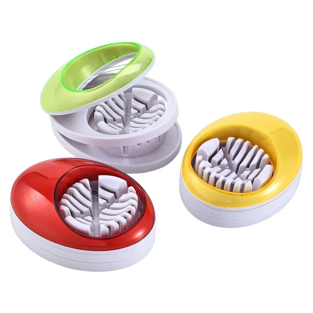Decorbites™ Eier-Schneider Schneidemaschine Einfaches Schneiden Küchenutensil Frucht-Scheiben Lila Rein