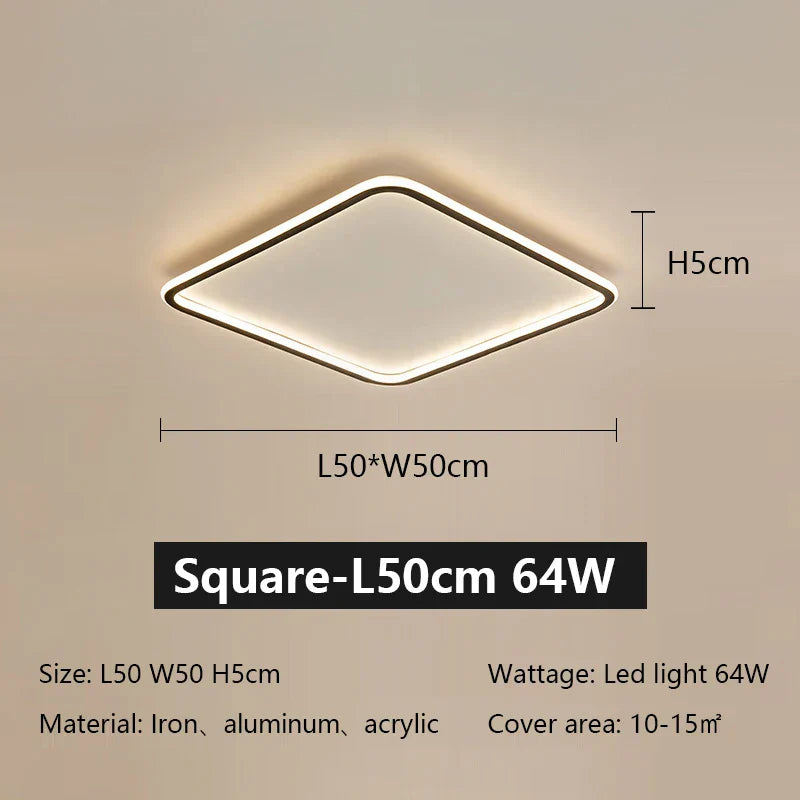 Decorbites™ LED-Deckenleuchte aus Eisen, dimmbar, modernes Lichtarmatur für das Wohnzimmer
