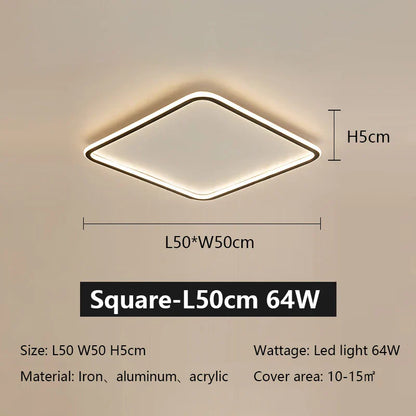 Decorbites™ LED-Deckenleuchte aus Eisen, dimmbar, modernes Lichtarmatur für das Wohnzimmer