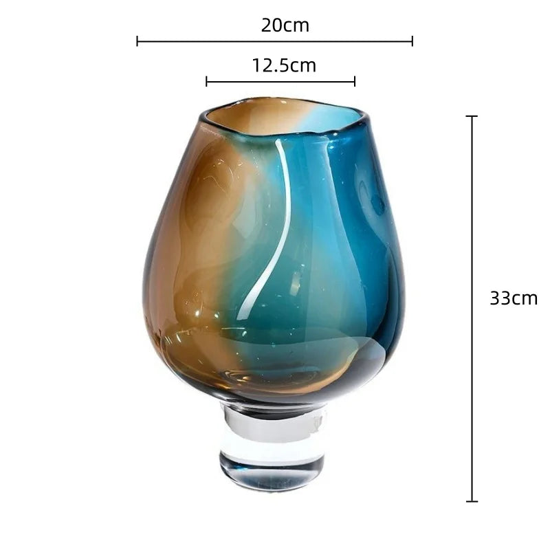 Gradient Glass Bouquet Vase