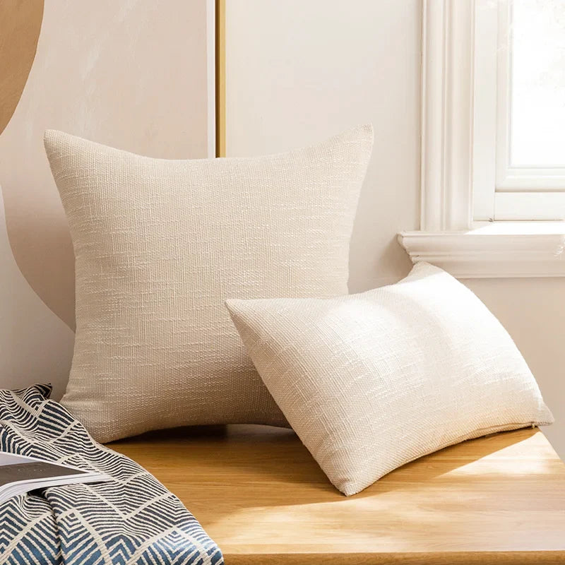 Decorbites™ Leinen-Baumwoll-Kissenbezug 100% Polyester Dekokissenbezug für die Hausdekoration