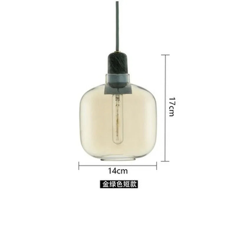 Decorbites™ Industrielle Buntglas-Hängeleuchte LED Pendellampe für Ess- und Wohnzimmer