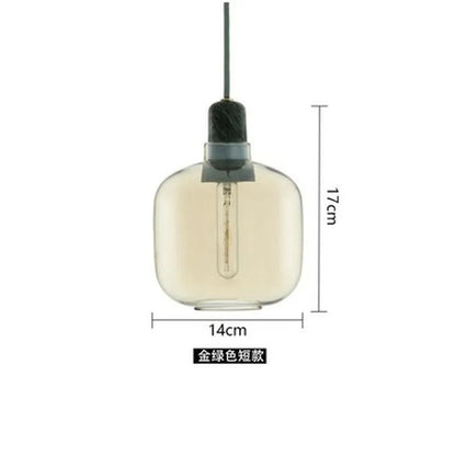 Decorbites™ Industrielle Buntglas-Hängeleuchte LED Pendellampe für Ess- und Wohnzimmer