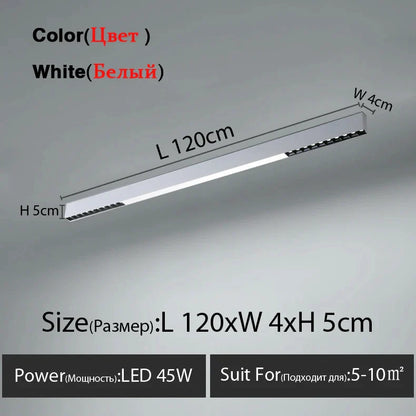 DecorBites™ LED Linear Ceiling Lamp for Living Room, Dining Room, Bedroom - Minimalist Design