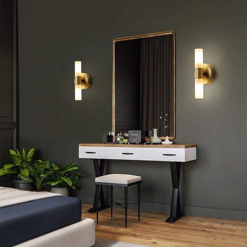 Gold Brass Wall Lamp