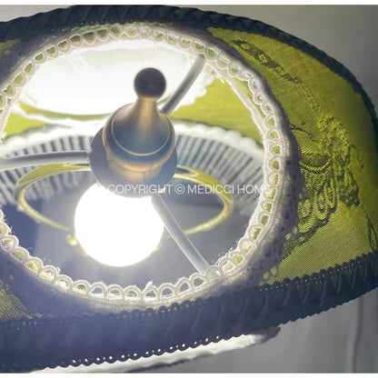 DecorBites™ Crescent Moon Lampshade with Tassels - Victorian Style Medieval Desk Light Cover