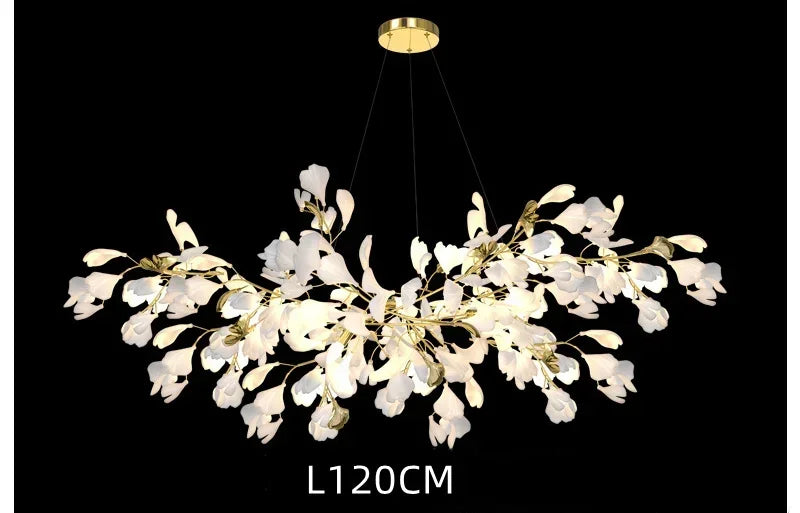 Decorbites™ Ginkgo-Leuchter Villa-Duplex-Pendantleuchte für Wohnzimmer & Hotelfoyer