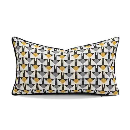 Decorbites™ Geometrisches Elefanten-Chenille-Kissenbezug, Weiches Franzen-Kissenbezug, Heimdekoration