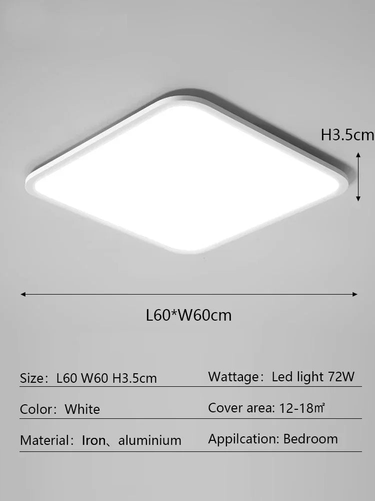 Decorbites™ LED-Deckenleuchte: Modernes minimalistisches rechteckiges Design für Wohnzimmer, Schlafzimmer, Innenbeleuchtung