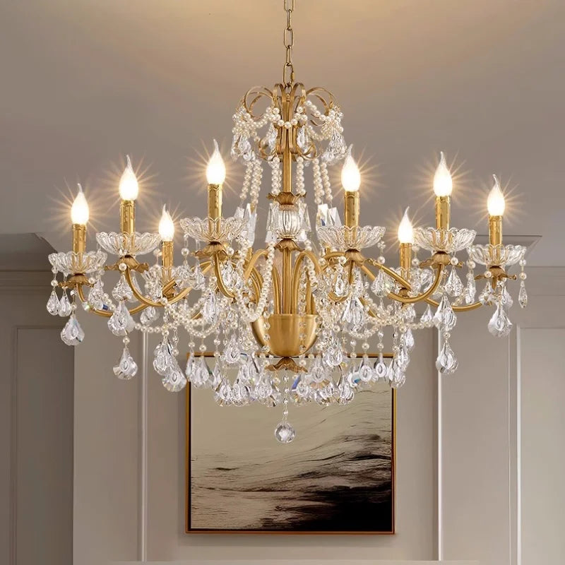 Decorbites™ Kristallanhänger-Lüster Flurleuchte Luxus Kerzendesign LED Lamparas