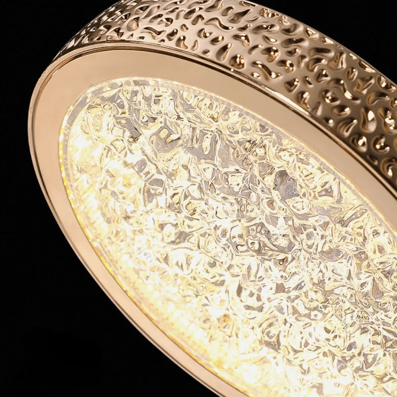Decorbites™ Kristall-Ring-Anhängerleuchte - Drehbare Luxus-Kronleuchter für Schlafzimmerdekoration