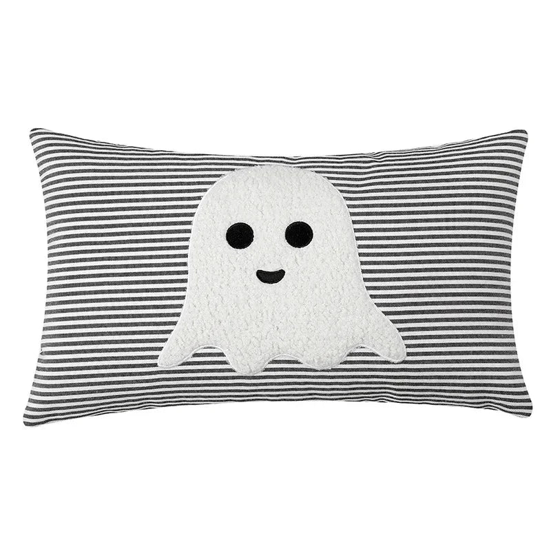 Decorbites™ Halloween-Geister-Stickkissen für gemütliche Wohnzimmer-Sofarast