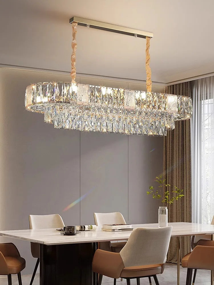 DecorBites™ Crystal Ceiling Chandelier for Home Decoration in Living Room & Bedroom