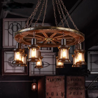 Decorbites™ Eisenrad-LED-Hängeleuchten – Industrielle metallische Glanz-Hängelampen