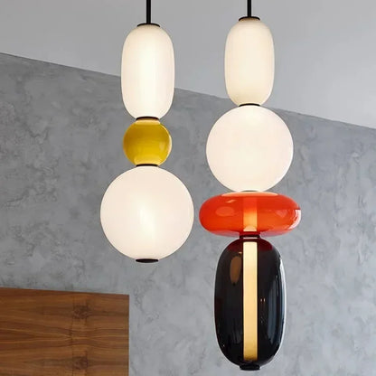 Nordic Colored Glass Pendant Light