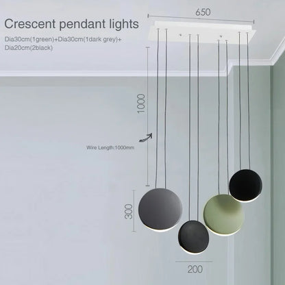 Decorbites™ Halbmond-Leuchter für Esszimmer, Café, Kücheninsel und Bar