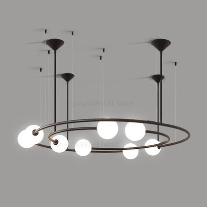 Decorbites™ Glas-Kugeln-LED-Hängeleuchter für modernes Wohnzimmer-Dekor