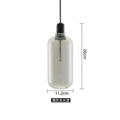 Decorbites™ Industrielle Buntglas-Hängeleuchte LED Pendellampe für Ess- und Wohnzimmer