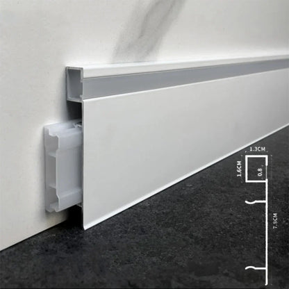 Decorbites™ LED Aluminium-Profil Sockelleiste 1M/2M Lineares Leuchtensystem für Oberflächenmontage an Sockelleisten