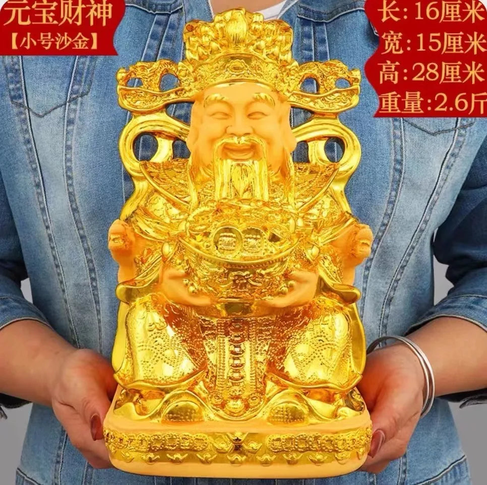 Gold Wealth Resin Statue