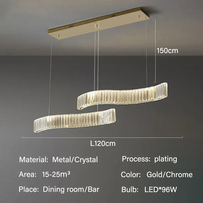 Decorbites™ Kristall-LED-Deckenleuchter für elegante Esszimmer-Dekoration