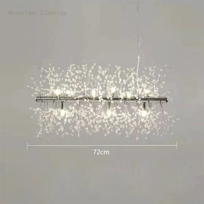 Decorbites™ Löwenzahn-Kristall-Leuchter: Moderner nordischer Stil LED-Hängeleuchte für das Wohnzimmer