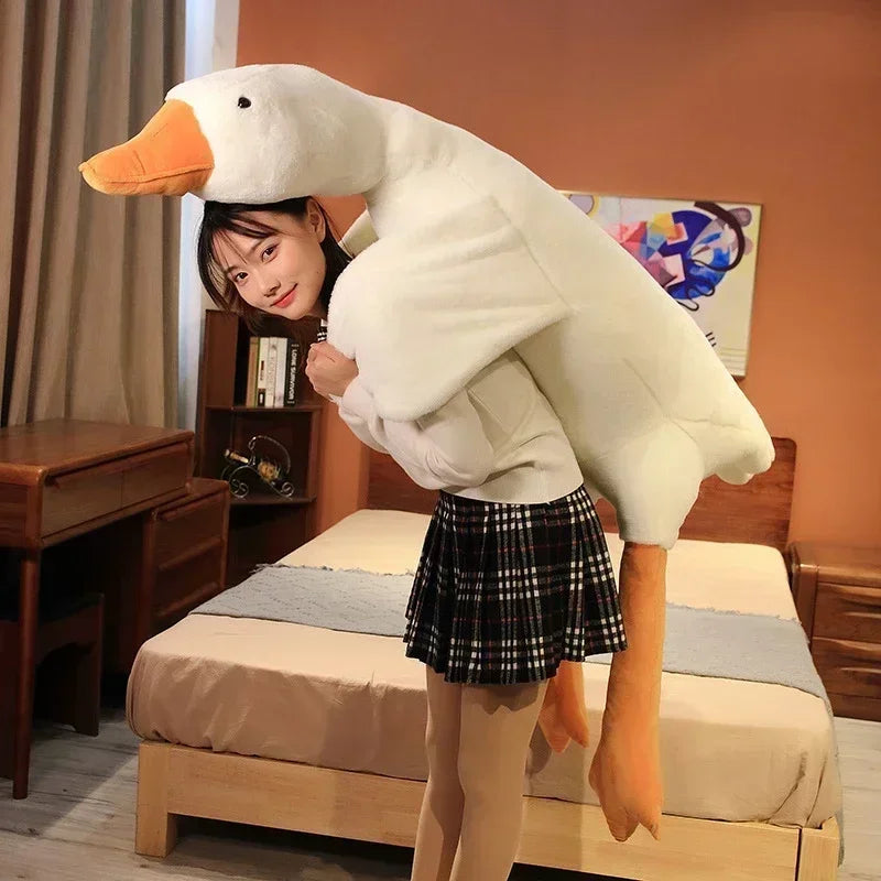 DecorBites™ Huge Goose Body Pillow 50-160cm Stuffed Animal Sleeping Gift