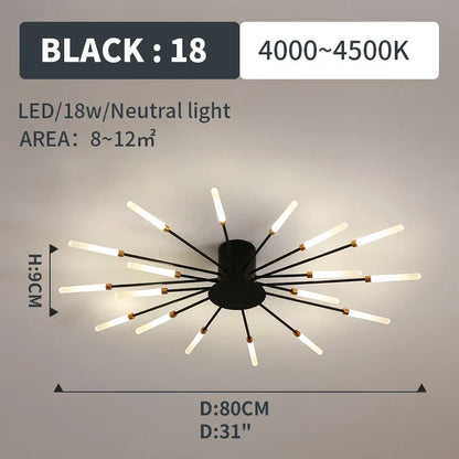 Decorbites™ LED-Feuerwerk-Anhängerlampen – Moderne Kronleuchterbeleuchtung für Wohnzimmer und Schlafzimmer