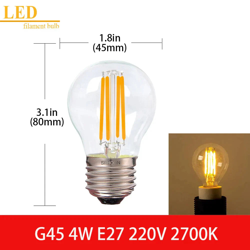 Decorbites™ LED-Filamentlampe Klarer Glas T16 A19 ST64 Dimmbare Vintage-Lampe