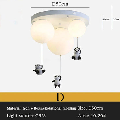 Decorbites™ Kinder Bären LED Deckenleuchter, süße Schlafzimmer-Hängeleuchte für Jungen und Mädchen