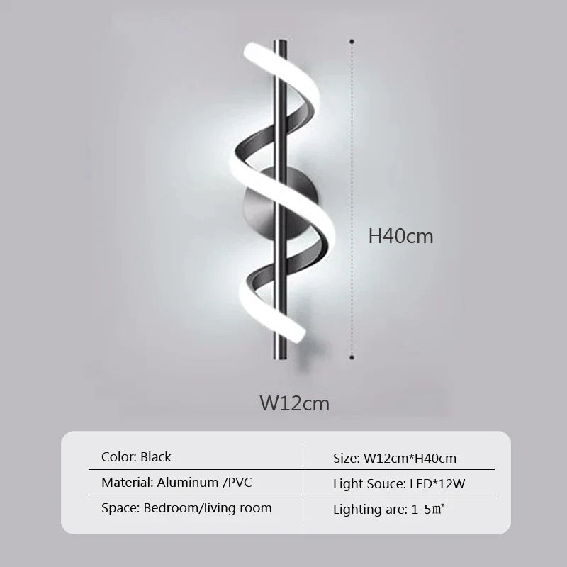 Decorbites™ LED Wandlampe: Minimalistische nordische Wandlampe für Schlafzimmer, Wohnzimmer und Flur.