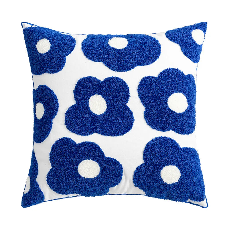 Decorbites™ Bestickte Gänseblümchen-Pusteblume Kissenbezug 45x45 cm für Sofa Bett Stuhl Wohnzimmer