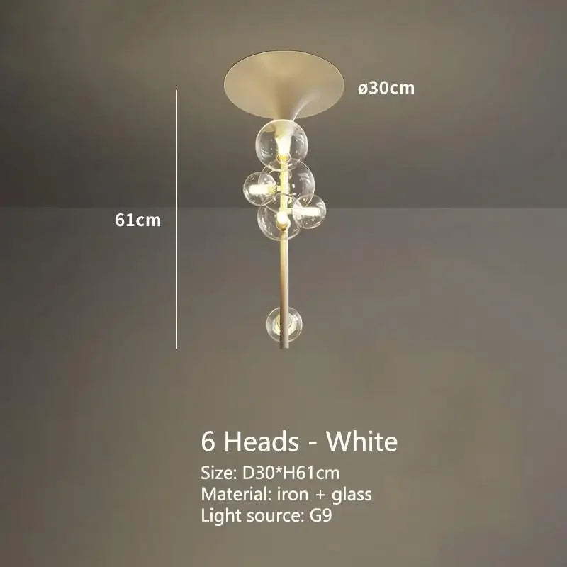 Decorbites™ LED-Blase-Leuchter aus klarem Glas-Kugeln als Hängeleuchte für Esszimmer & Bar