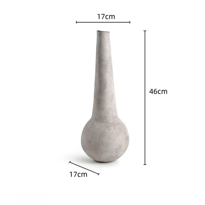 DecorBites™ Geometric Stoneware Vase Vintage Art Craft Home Decor Ornaments