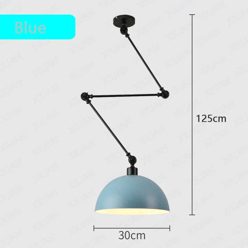 DecorBites™ Adjustable Long Arm Pendant Light for Living Room Bedroom Dining Room