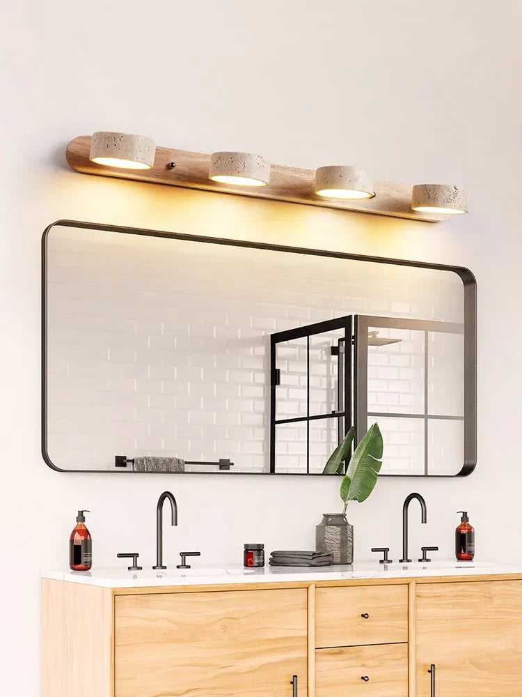 Decorbites™ Japanisches Retro-Steinwand-Spiegel-Licht für Badezimmer und Frisiertisch