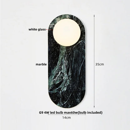 Decorbites™ Glasgloben-LED-Wandleuchte: Moderne nordische Stein-Badspiegelleuchte