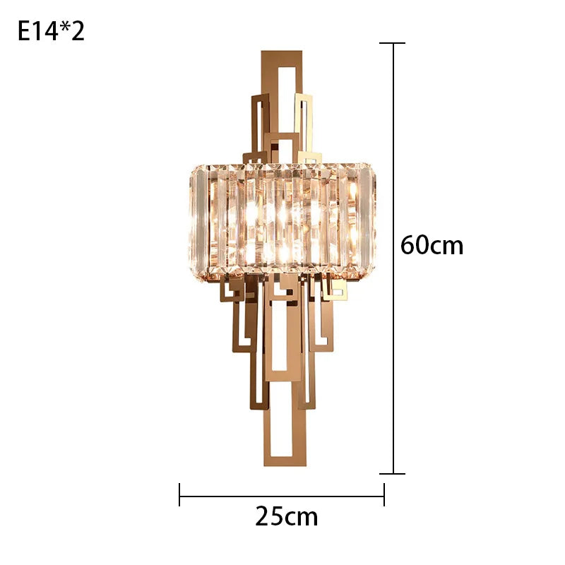 Decorbites™ Kristall-Wandleuchte: Moderne nordische Innenbeleuchtung für Wohnzimmer, Schlafzimmer und Treppenhaus