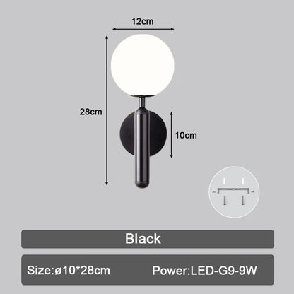 Decorbites™ LED Wandarmatur mit G9-Birnen für Innenbeleuchtung in Schwarz-Gold