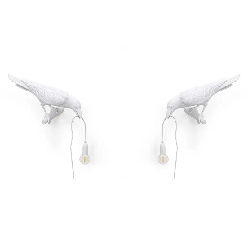 Decorbites™ Designer Vogel Wandlampe Moderne Harz Weiß Schwarz LED Licht Schlafzimmer Wohnzimmer