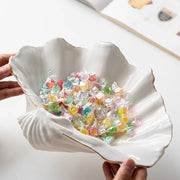 Gold Ceramic Seashell Bowl