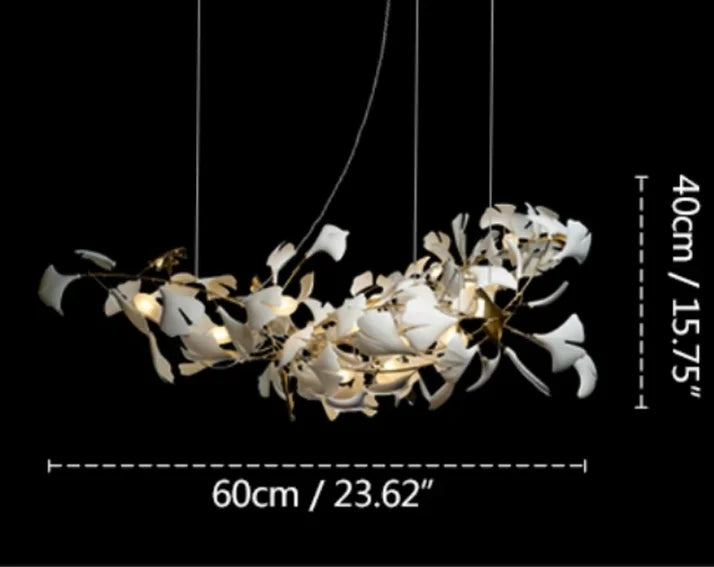 Gold Porcelain Pendant Light