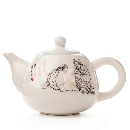 DecorBites™ Dehua Clay Kung Fu Tea Set Teapot Gaiwan Samovar Coffeeware Teaware Bar