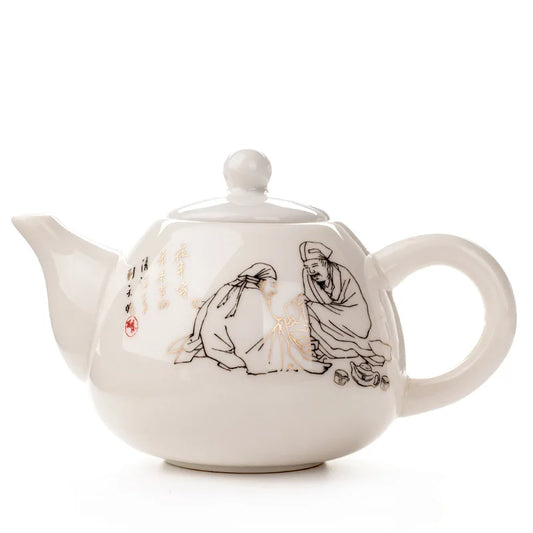 Decorbites™ Dehua-Ton-Kung-Fu-Tee-Set Teekanne Gaiwan Samowar Kaffeegeschirr Teegeschirr Bar