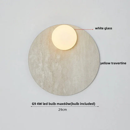 Decorbites™ Glasgloben-LED-Wandleuchte: Moderne nordische Stein-Badspiegelleuchte