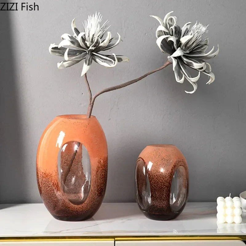 Decorbites™ Zweifarbiges Glasvasen für Hydroponik & Blumenarrangements