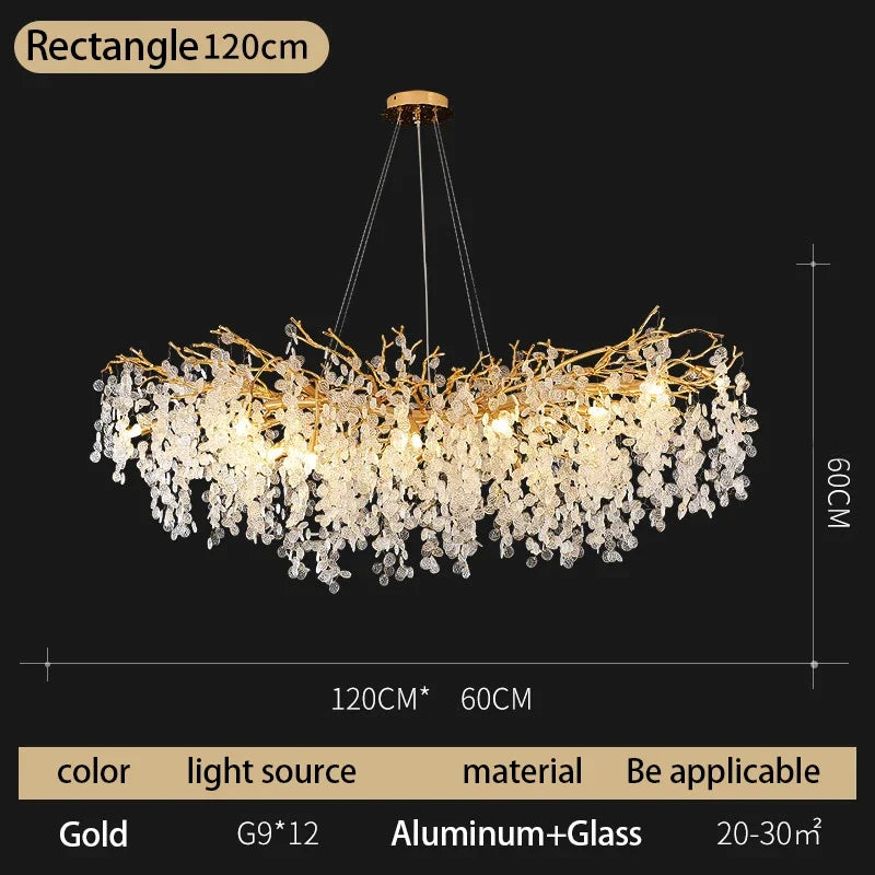 Decorbites™ Kristall-Geldbaum-Leuchter – Moderne LED-Hängeleuchte für luxuriöse Wohnbereiche
