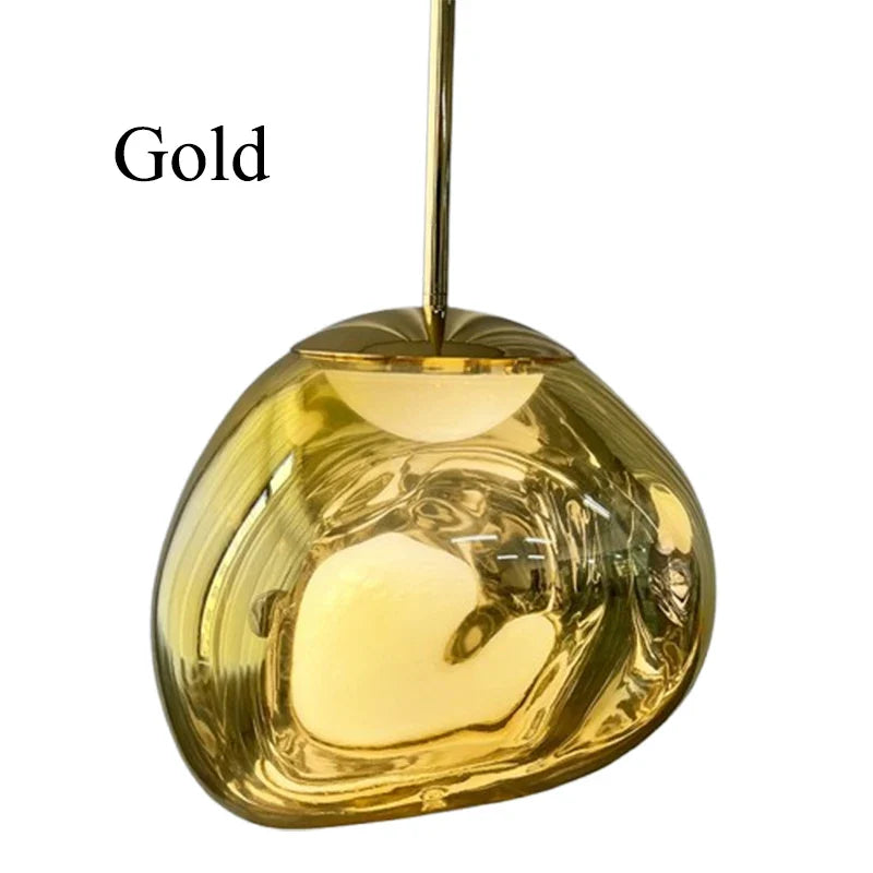 Lava Acrylic Pendant Light With Polished Chrome Finish