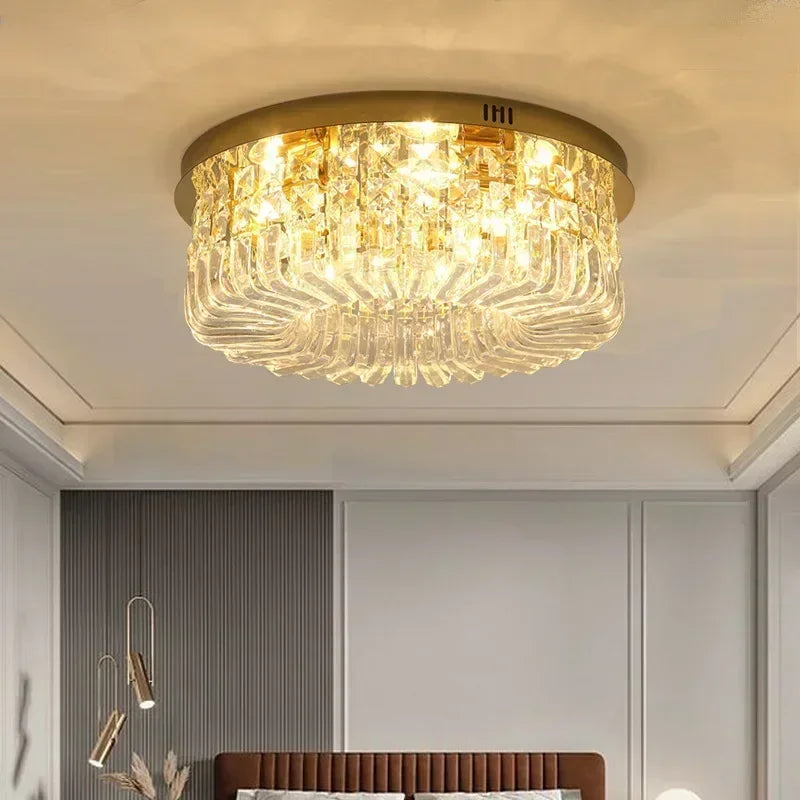 Decorbites™ Gold Kristall-Deckenleuchter - Moderne LED-Pendantbeleuchtung für Wohn- und Esszimmer